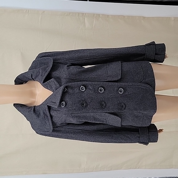 Guess Jackets & Blazers - Guess Gray Pea Coat, Women's Large